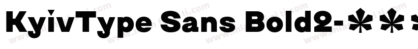 KyivType Sans Bold2字体转换